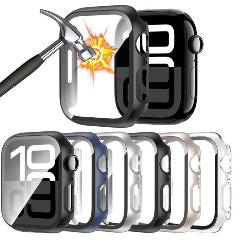 Iwatch Smartwatch Series 7 - Vidrio templado + funda para Apple