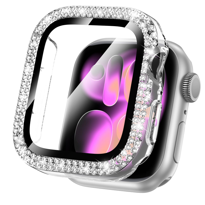 Iwatch Smartwatch Series 7 - Cubierta de diamante para Apple watch,