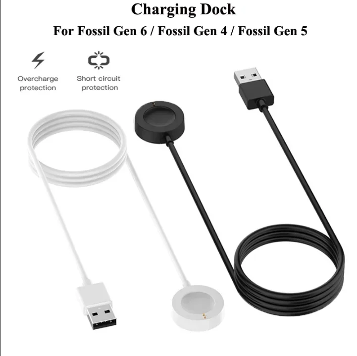 Fossil Watches Smartwatch Charger - Base de Carga Magnética USB Rápida