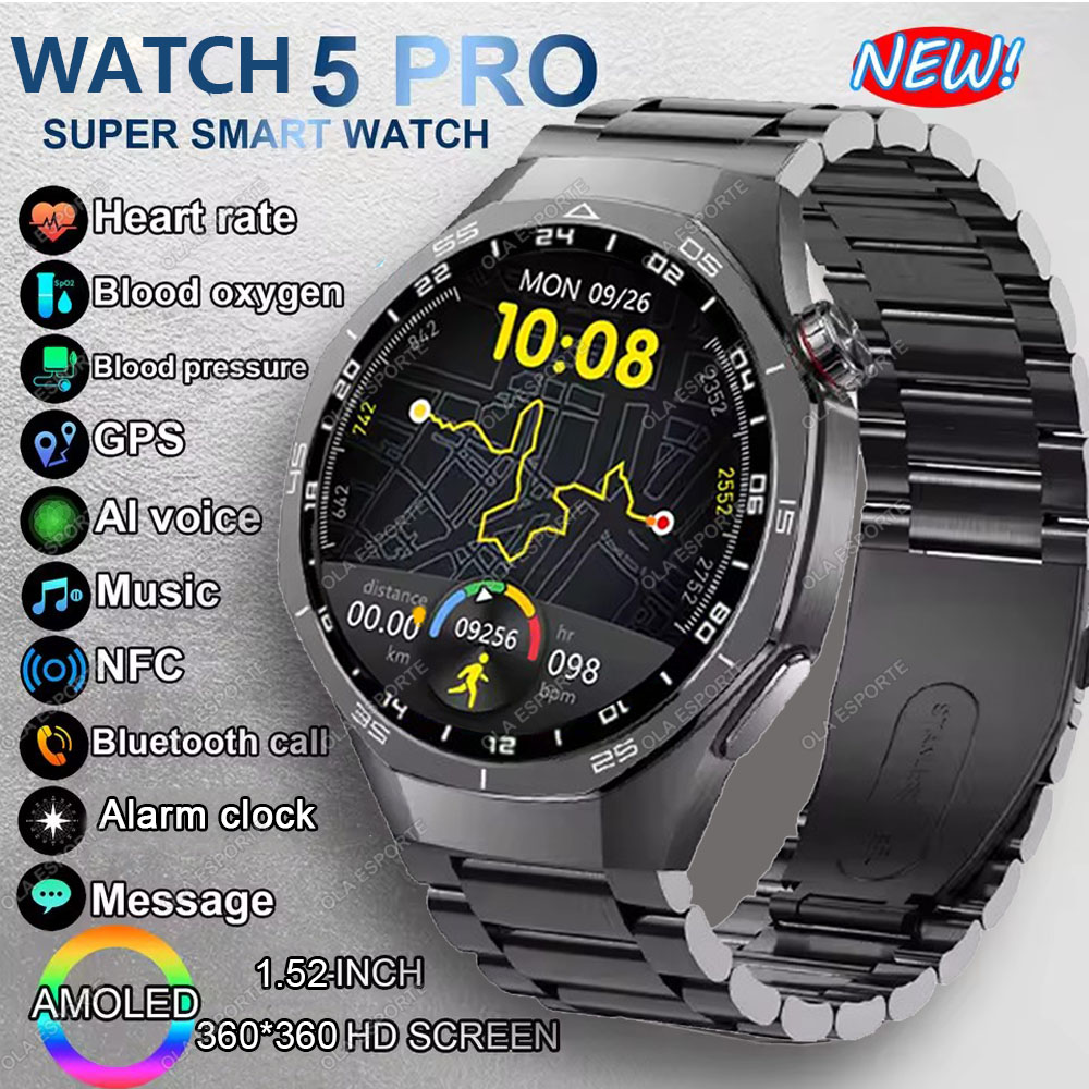 Smartwatch Watches For Men With Gps - Nuevo Reloj Inteligente Watch 5 Pro