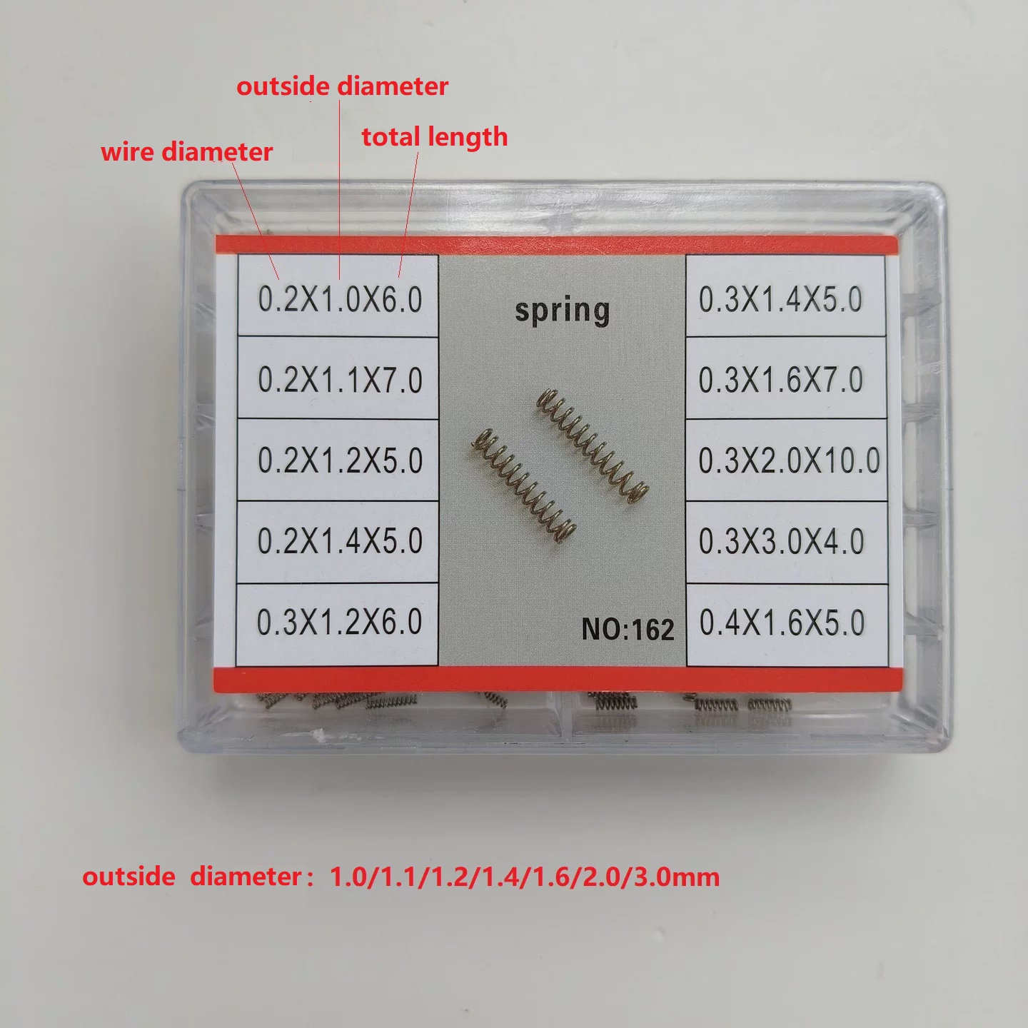 Watch Crown Pusher - Surtido de resortes de empuje para