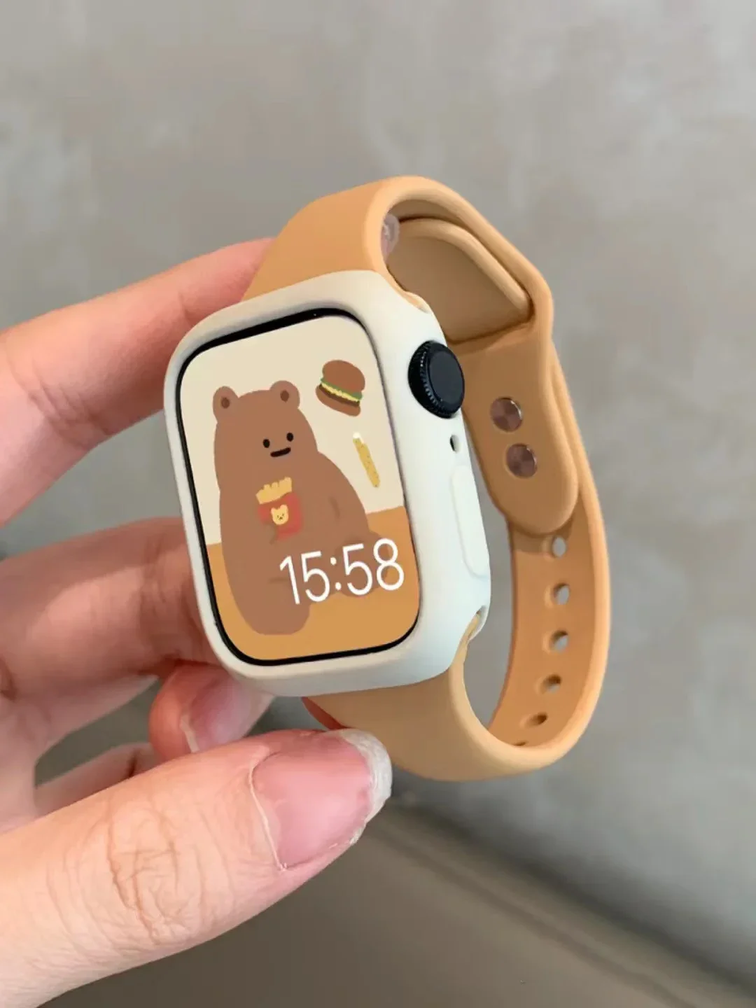 Smartwatch Slim Watches For Men - Correa delgada de silicona para Apple