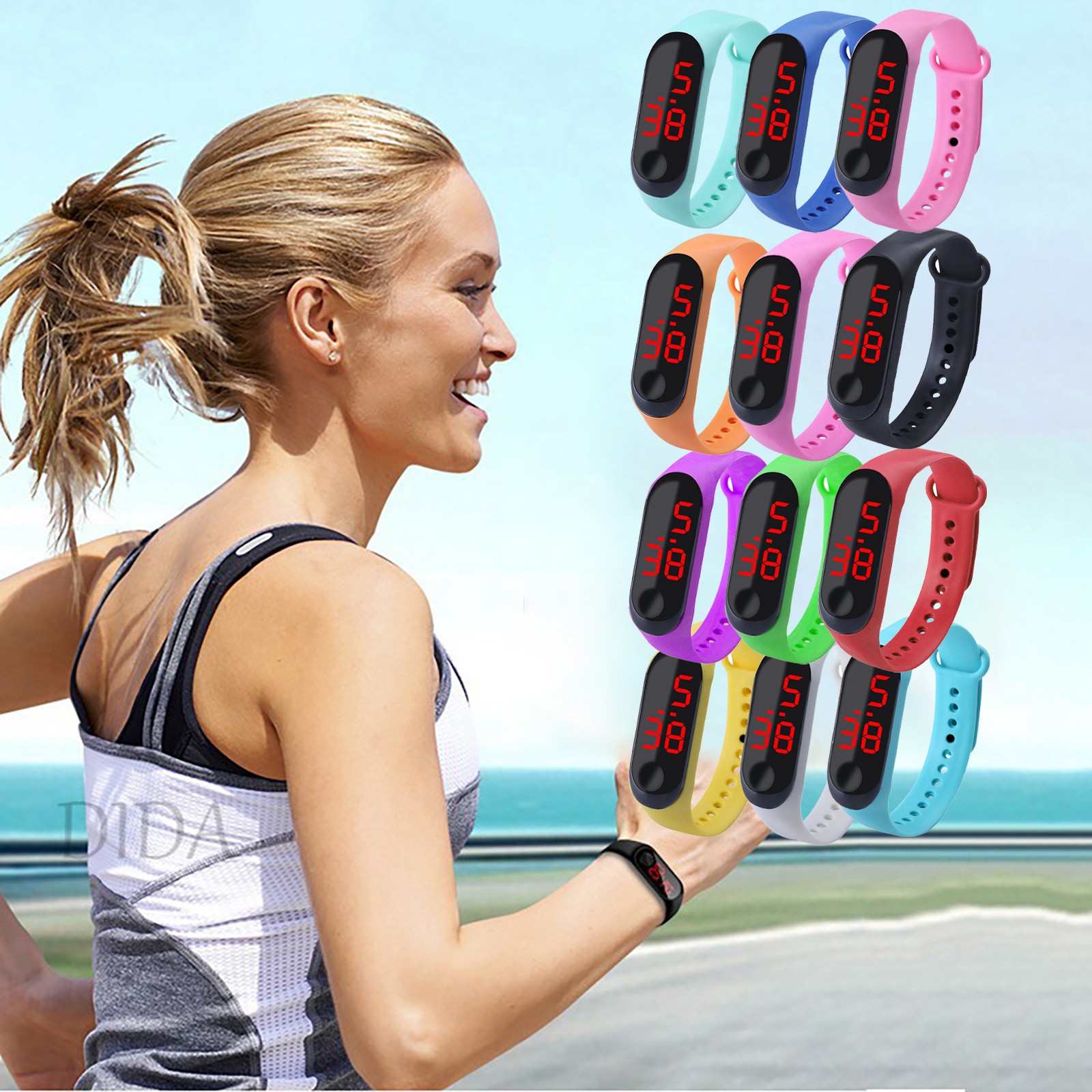 Smartwatch Watches Digital - Pulsera deportiva para exteriores, reloj electrónico,