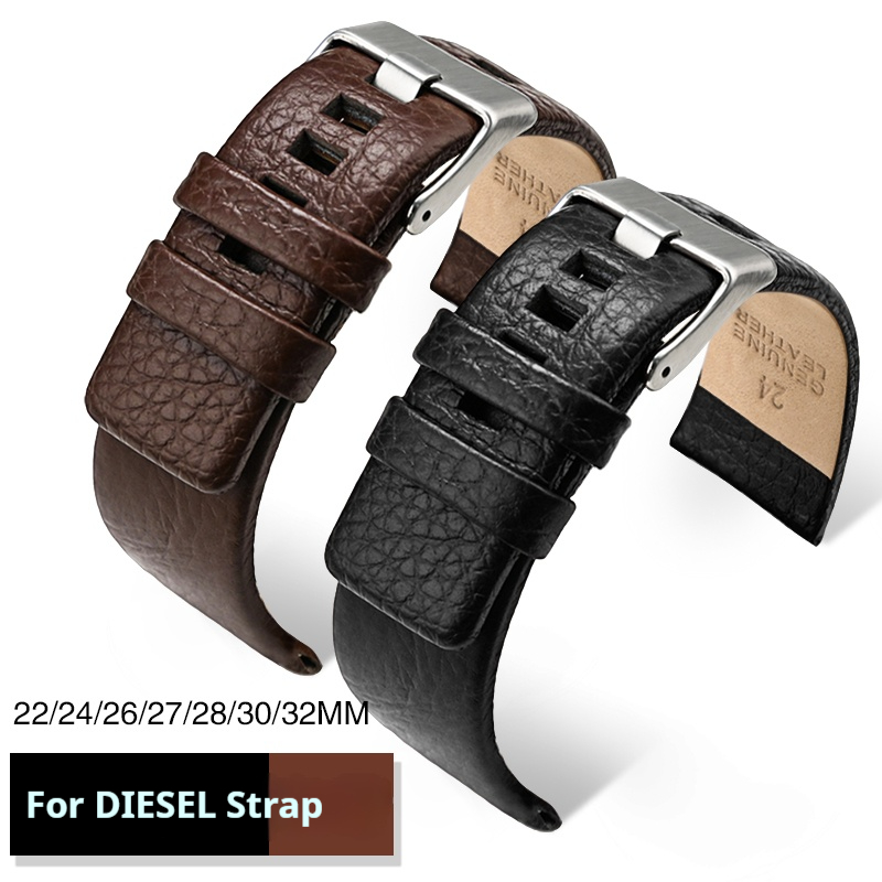 Diesel Watches Smartwatch - Correa de cuero genuino para reloj