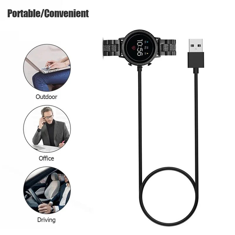 Fossil Watches Smartwatch Charger - Base de carga rápida magnética USB