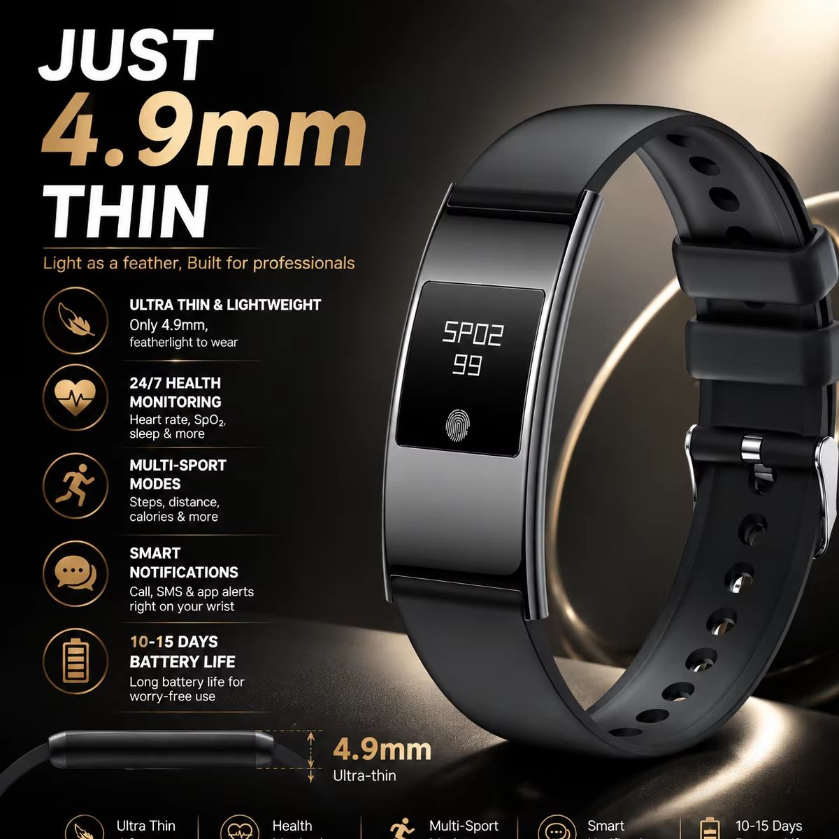 Smartwatch Stylish Watches For Women - Reloj Inteligente Ultrafino y Elegante para