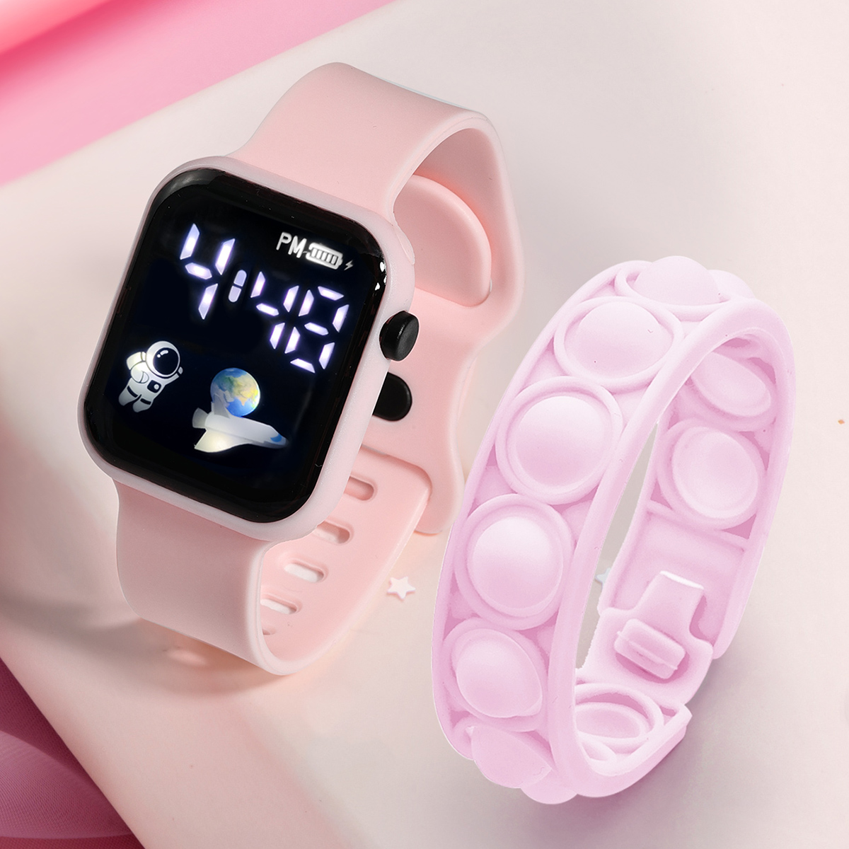 Smartwatch Watches Digital - Reloj inteligente de 2 piezas para