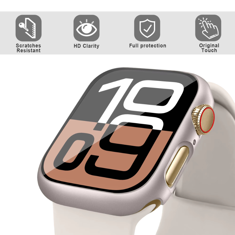 Vidrio templado + funda para A - Iwatch Smartwatch Series 7 reseña y precio