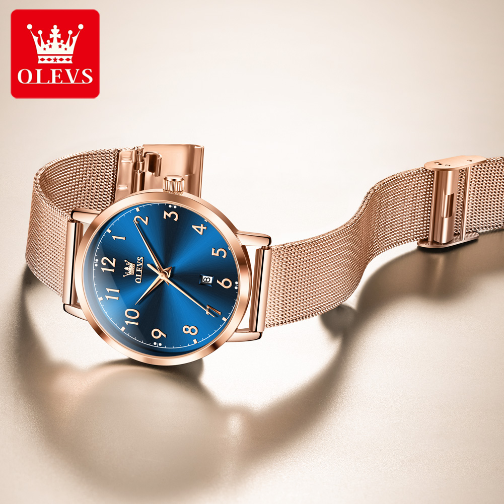 OLEVS 5653 relojes de mujer el - Mesh Stainless Strap reseña y precio