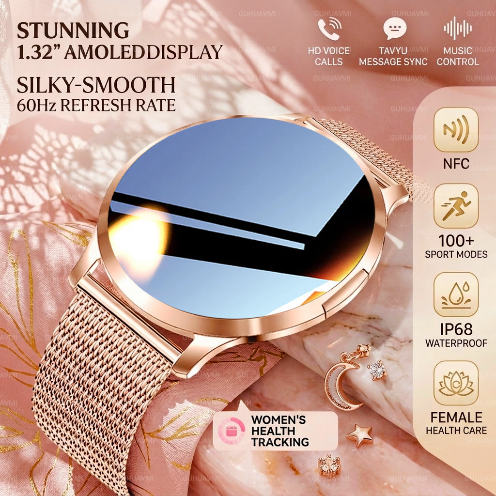 Reloj Inteligente NFC 2026 par - Smartwatch Stylish Watches For Women reseña y precio