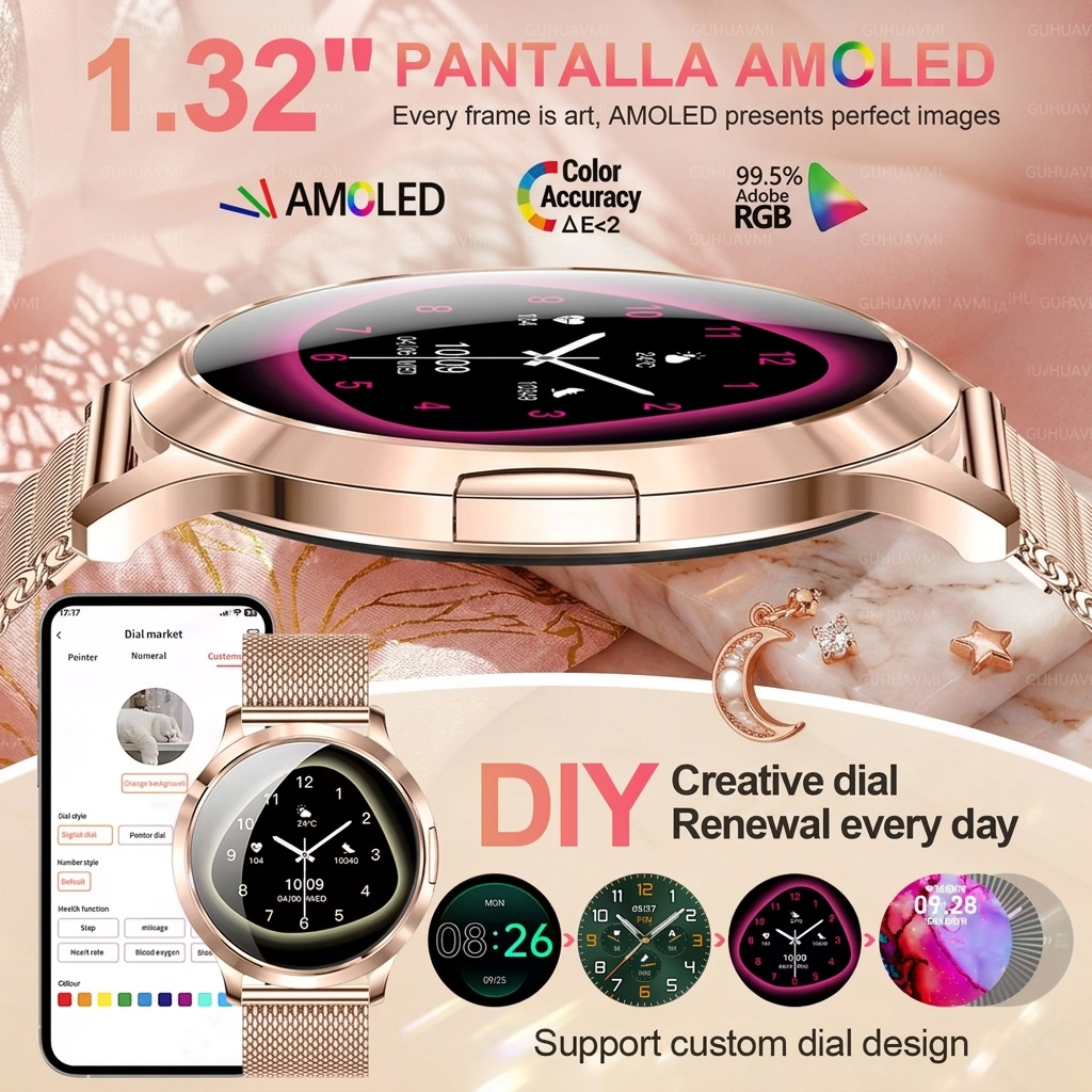 Reloj Inteligente NFC 2026 par - Smartwatch Stylish Watches For Women reseña y precio