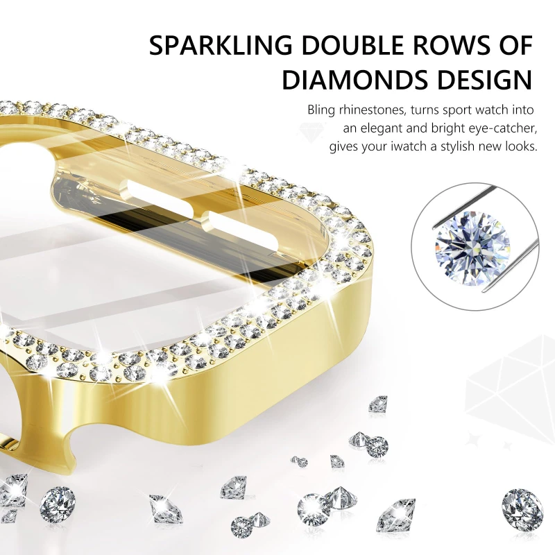 Cubierta de diamante para Appl - Iwatch Smartwatch Series 7 reseña y precio