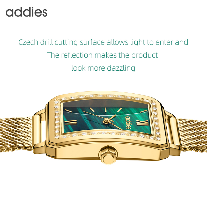 Reloj de pulsera ADDIES de cua - Mesh Stainless Strap reseña y precio