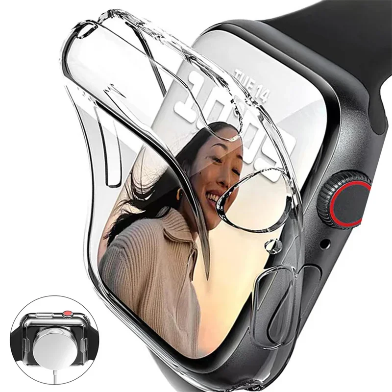 Funda transparente para Apple  - Iwatch Smartwatch Series 7 reseña y precio