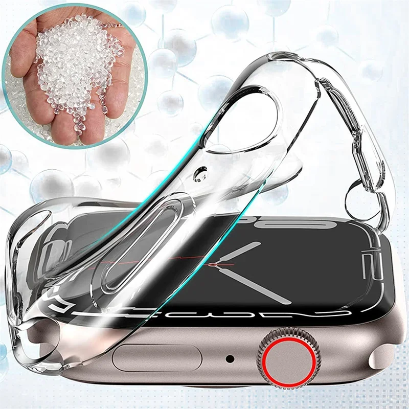 Funda transparente para Apple  - Iwatch Smartwatch Series 7 reseña y precio