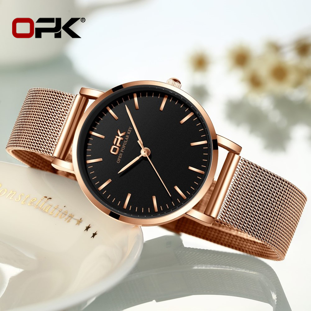 Reloj OPK 8101 para mujer, Rel - Mesh Stainless Strap reseña y precio
