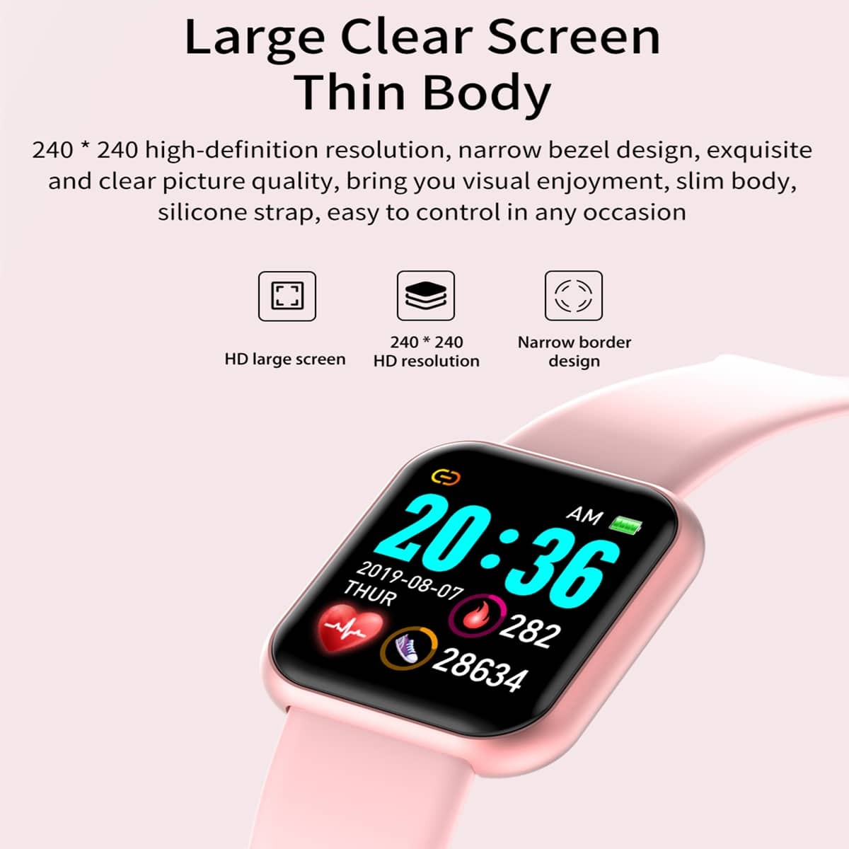 Reloj inteligente Y68 D20 para - Smartwatch Watches Digital reseña y precio