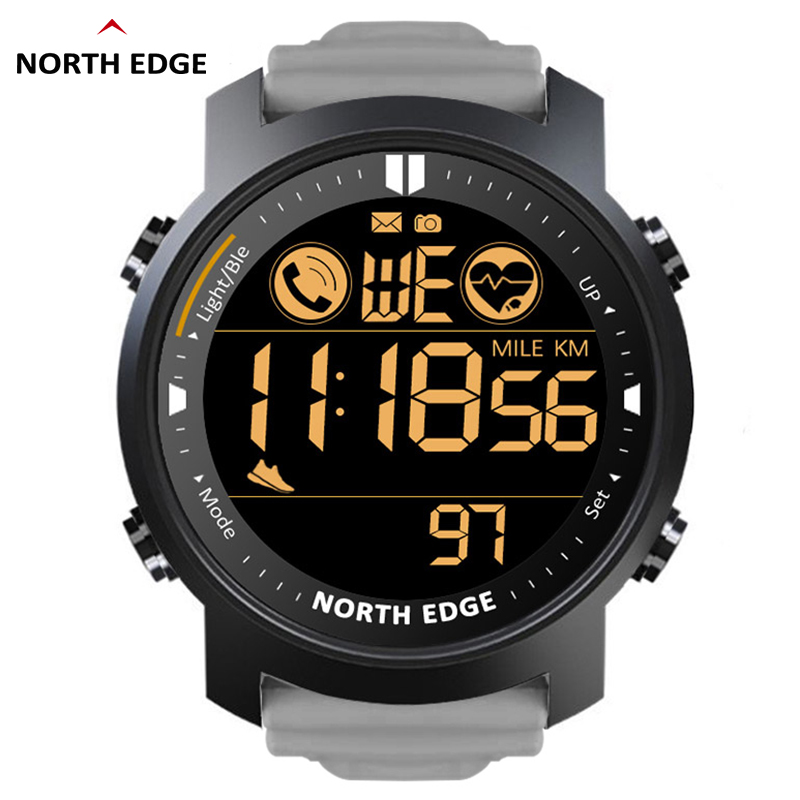 NORTH EDGE-reloj inteligente p - Smartwatch Running Watches For Men reseña y precio