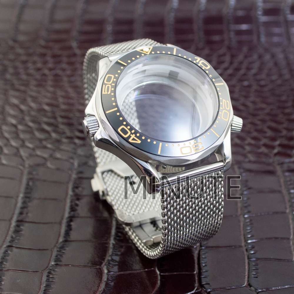 Caja de reloj NH35 de 41mm, co - Mesh Stainless Strap reseña y precio