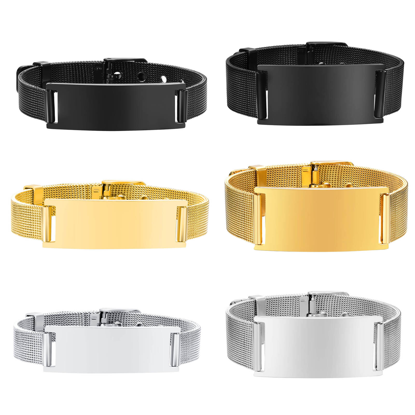Pulsera de identificación pers - Mesh Stainless Strap reseña y precio