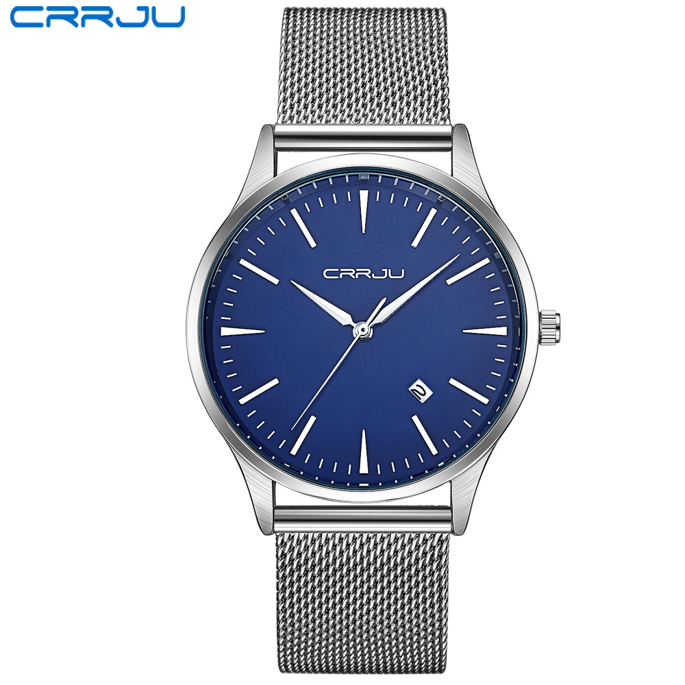 CRRJU-Reloj de negocios para h - Mesh Stainless Strap reseña y precio