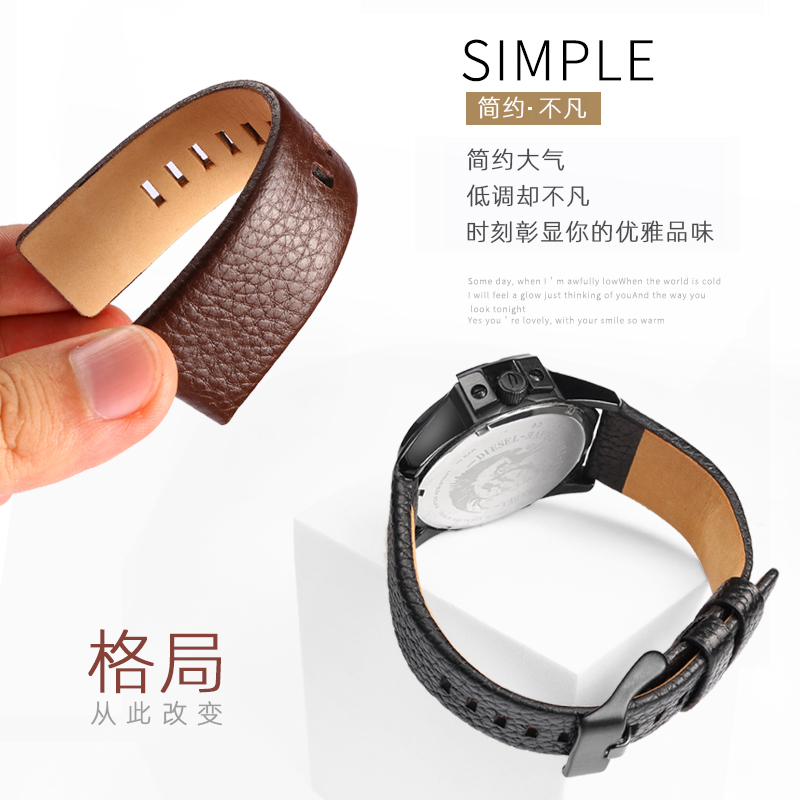 cowhide watchband For Diesel D - Diesel Watches Smartwatch reseña y precio