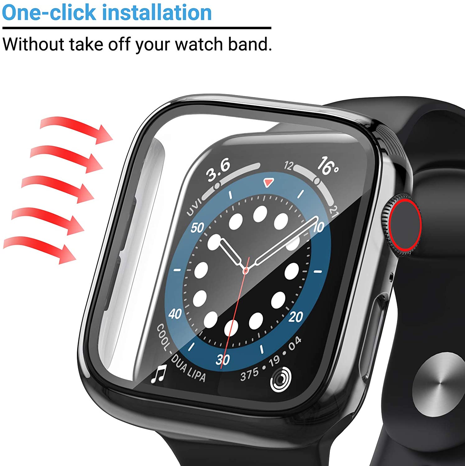 Vidrio + cubierta para Apple W - Iwatch Smartwatch Series 7 reseña y precio