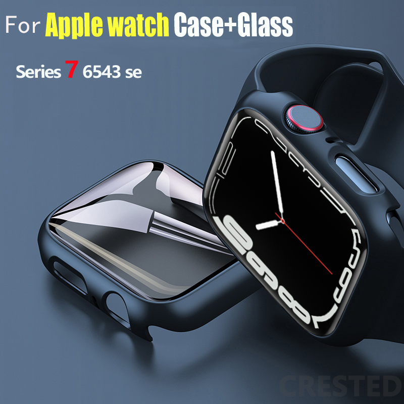 Vidrio + cubierta para Apple W - Iwatch Smartwatch Series 7 reseña y precio