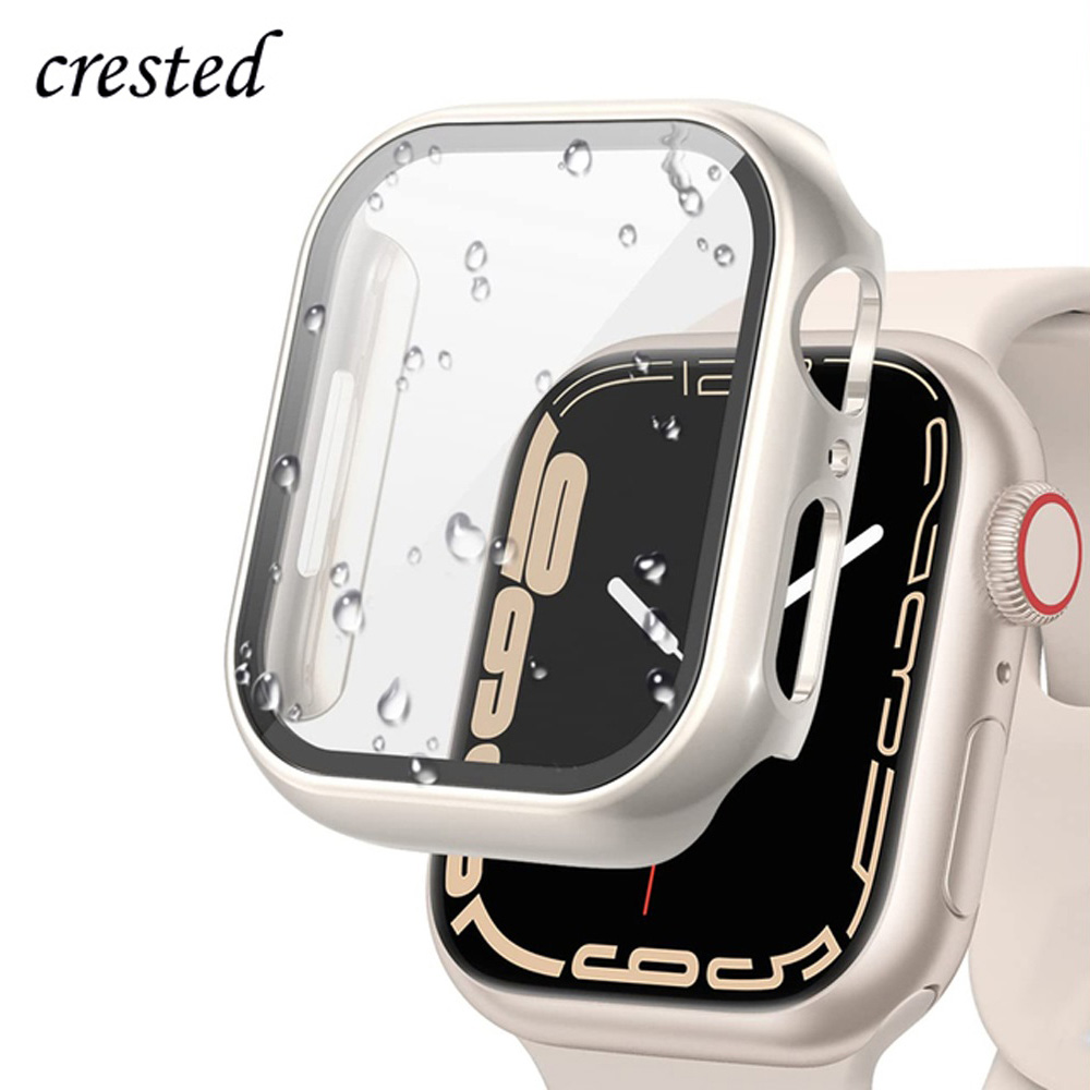 Vidrio + cubierta para Apple W - Iwatch Smartwatch Series 7 reseña y precio
