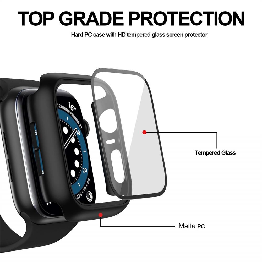 Vidrio + cubierta para Apple W - Iwatch Smartwatch Series 7 reseña y precio