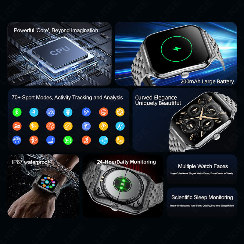 Reloj Inteligente LIGE Fashion - Smartwatch Slim Watches For Men reseña y precio
