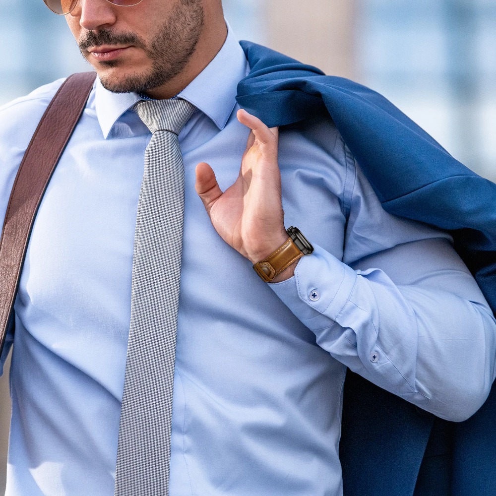 Correa de cuero Business Armor - Smartwatch Slim Watches For Men reseña y precio