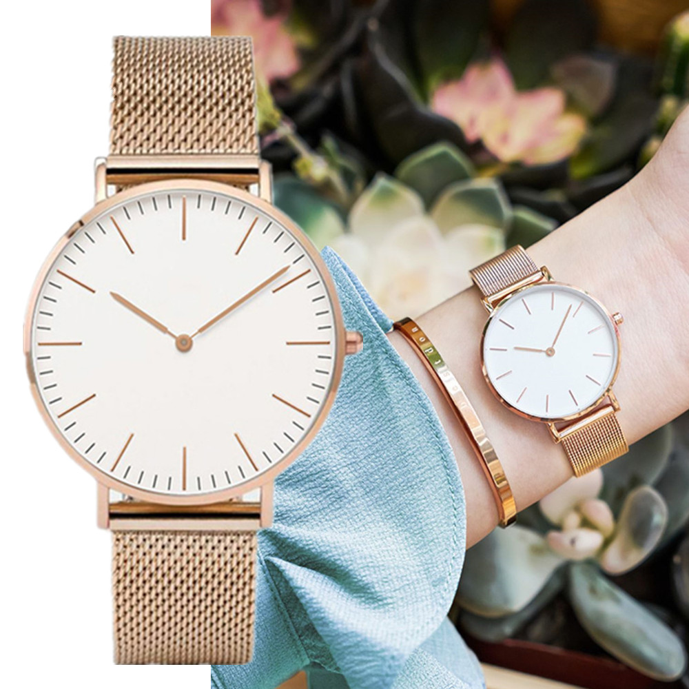 Relojes de lujo de marca super - Mesh Stainless Strap reseña y precio