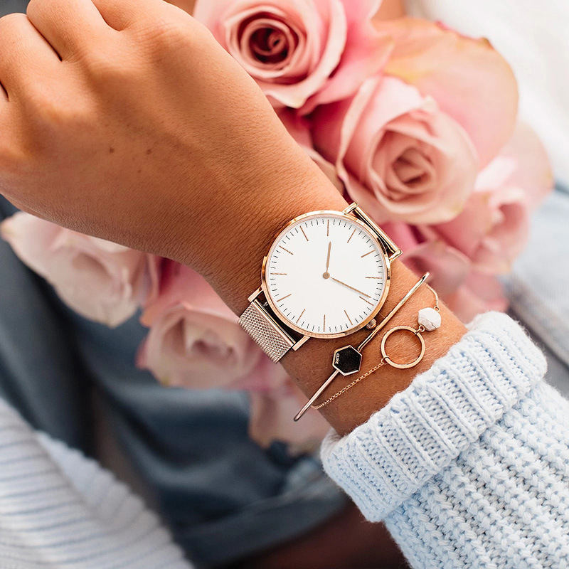 Relojes de lujo de marca super - Mesh Stainless Strap reseña y precio