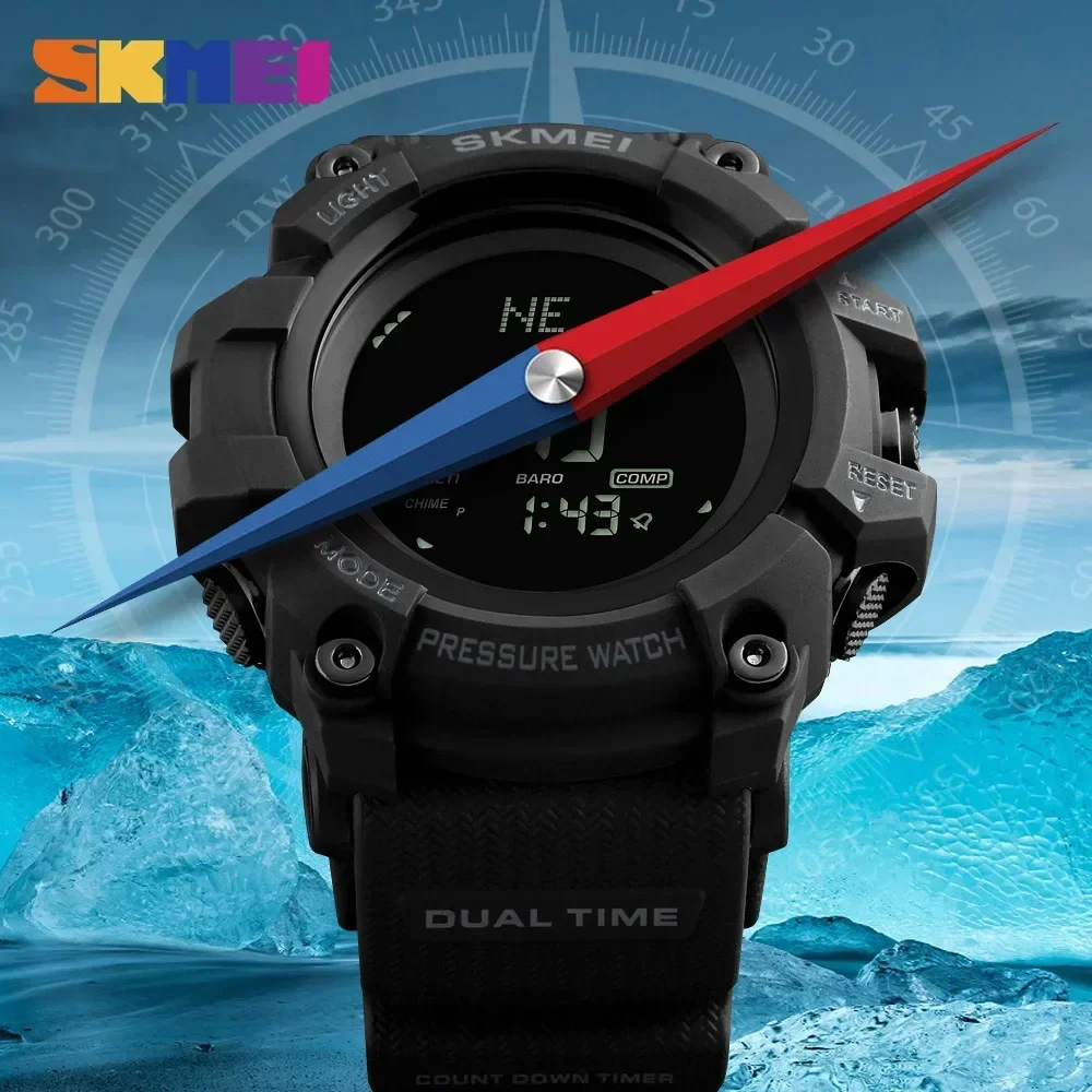 SKMEI 1358 altímetro rastreado - Altimeter Compass Watch reseña y precio