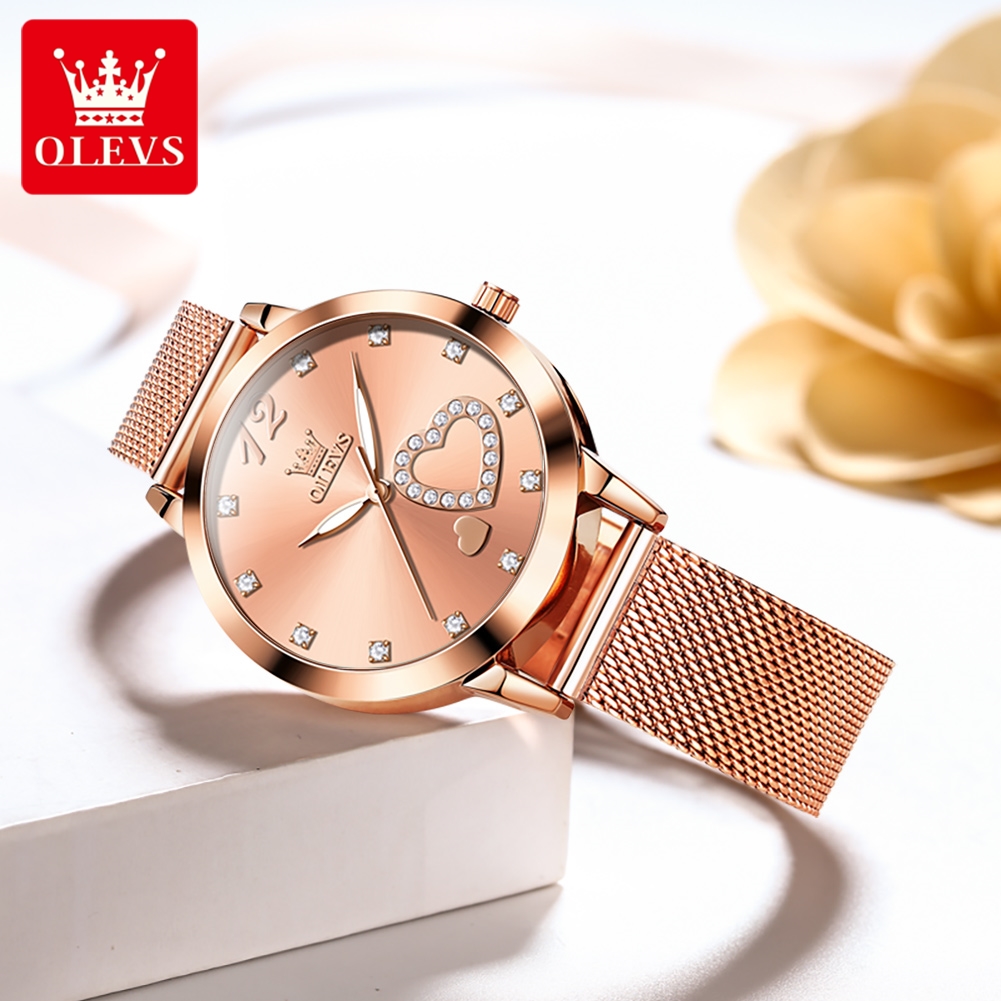 Reloj de Cuarzo OLEVS 5189 par - Mesh Stainless Strap reseña y precio