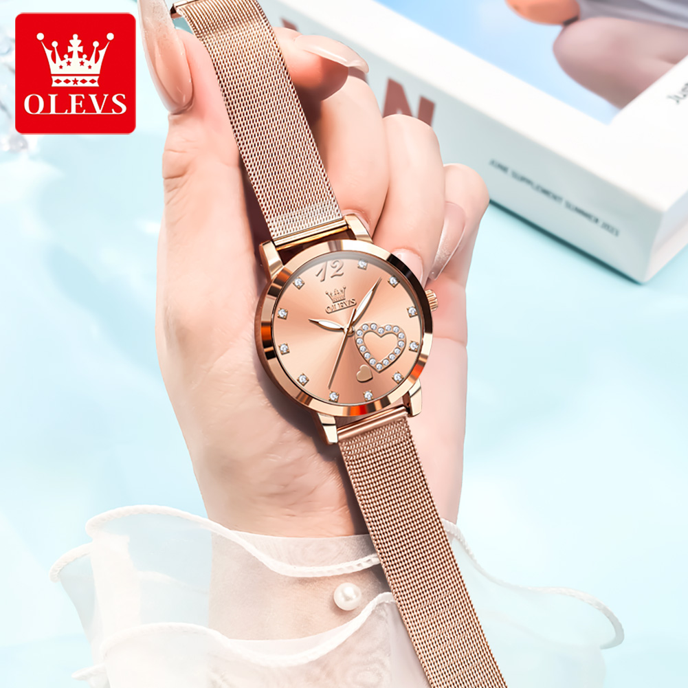 Reloj de Cuarzo OLEVS 5189 par - Mesh Stainless Strap reseña y precio