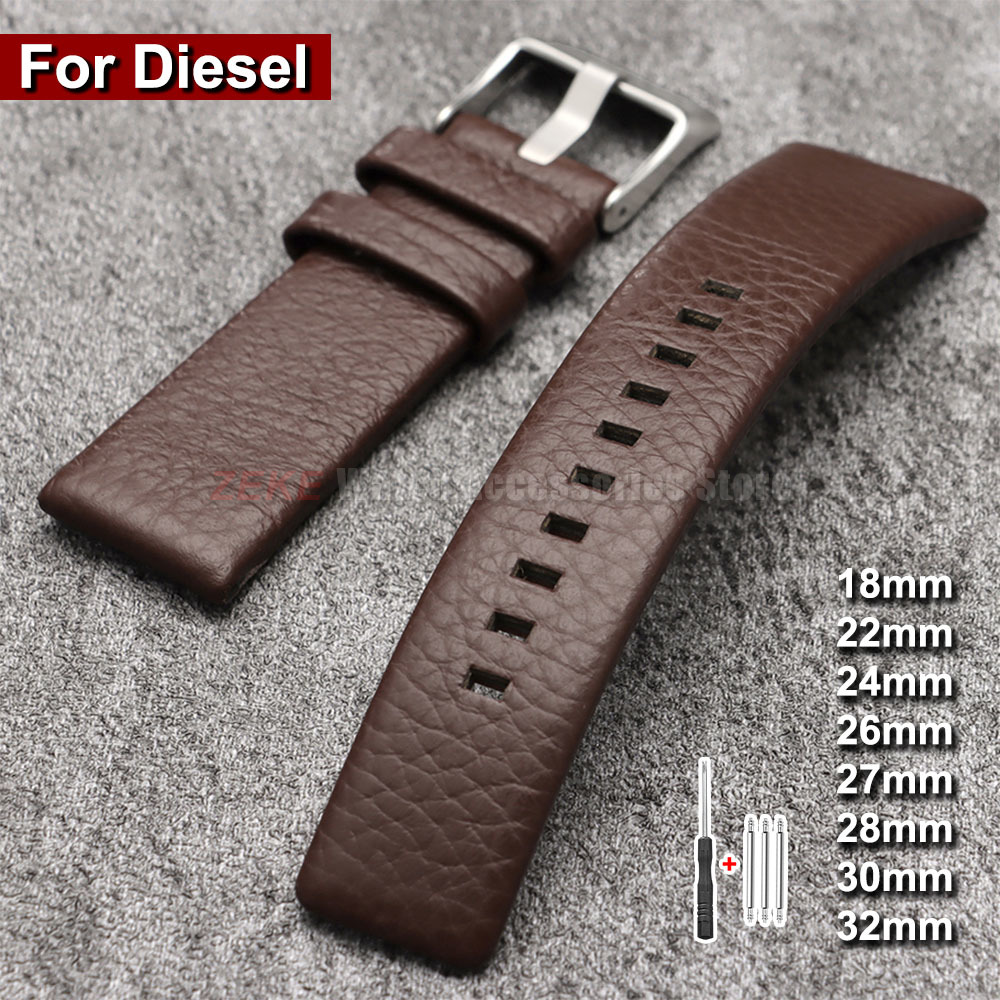 Correa de reloj de cuero de gr - Diesel Watches Smartwatch reseña y precio