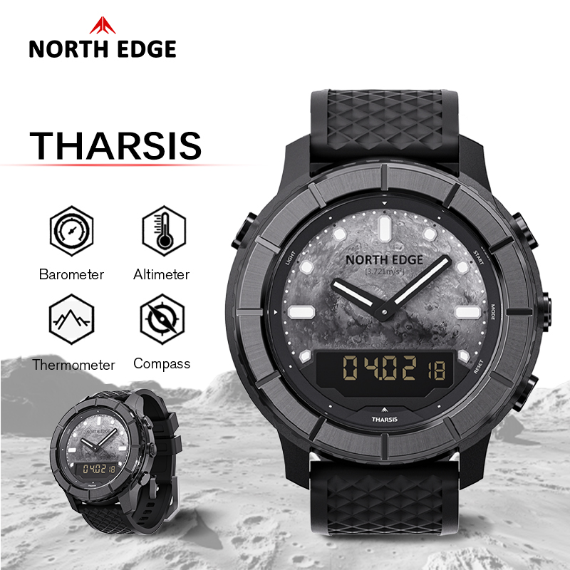 Reloj Digital de Fibra de Carb - Altimeter Compass Watch reseña y precio
