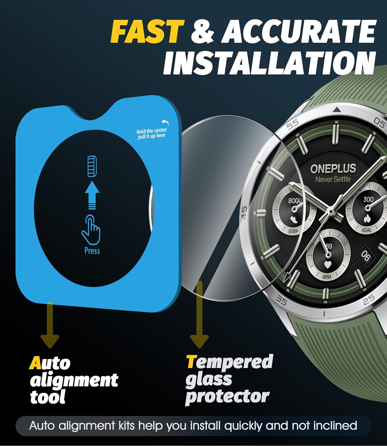 Protector de pantalla de vidri - Smartwatch Oneplus Watches reseña y precio