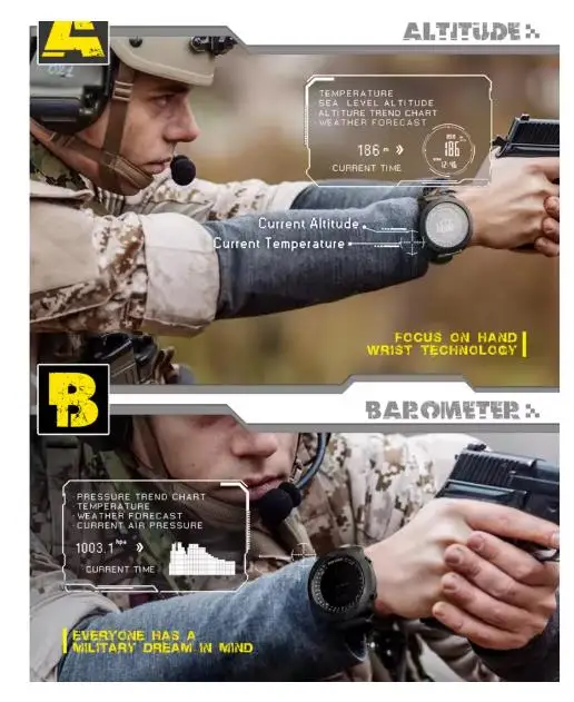 Nuevo reloj deportivo digital  - Altimeter Compass Watch reseña y precio