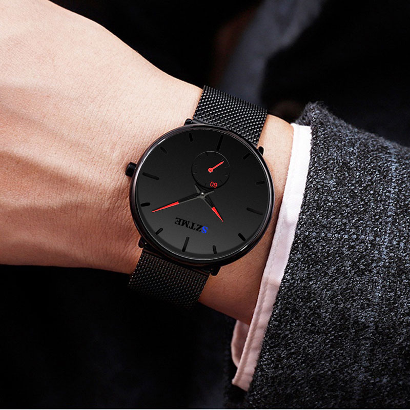 Reloj ultradelgado para hombre - Mesh Stainless Strap reseña y precio